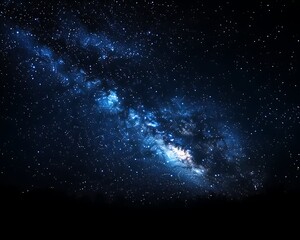 Fototapeta premium Milky Way galaxy at night, stars, space.