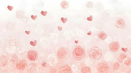 pink background with hearts