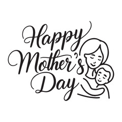 Mothers day typography