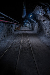 Step into history with this underground coal mine corridor, a place of resilience and hard work....