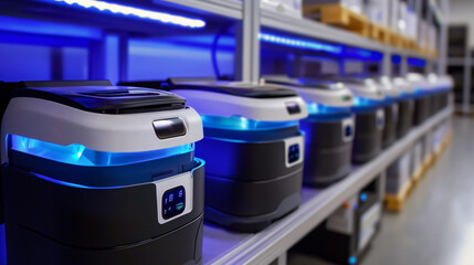AI-powered warehouse robots for sorting and categorizing products in distribution centers.