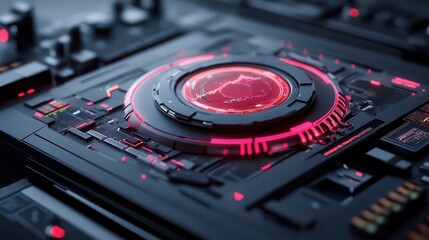 Futuristic holographic interface showing investment opportunities,