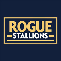 Creative Rogue Stallions logo vector design for professional business branding. Elegant, sleek, and modern graphics perfect for marketing, corporate identity, and branding solutions.