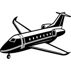 airplane on the white background vector illustration art