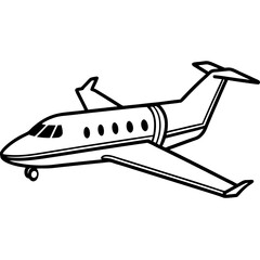 airplane on the white background vector illustration art