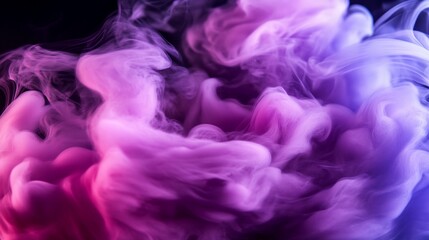 Fototapeta premium Abstract Purple and Blue Smoke Swirls