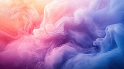 Fototapeta premium A colorful gradient with dynamic, flowing transitions from pink to purple to blue