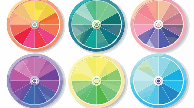 Harmony of Engineering and Design: Colour Wheels as Symbols of Creativity art idea visual graphic   