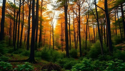 Obraz premium Autumn Forest Beauty