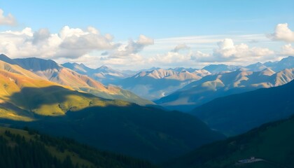 Fototapeta premium Majestic Mountain Landscape at Dusk