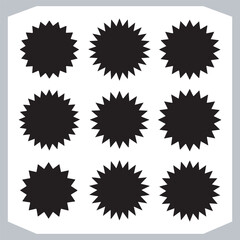 Discount Sale Ribbon Banners Collection Stylish Icon Silhouettes