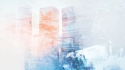 Fototapeta premium Abstract Cityscape: A Dreamlike Vision of Urban Structures