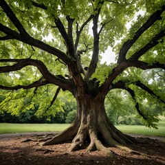 Nature's Harmony: Chestnut Tree as a Home to Squirrels and Birds