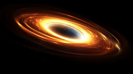 Naklejka premium Planet engulfed in fiery cosmic swirling energy