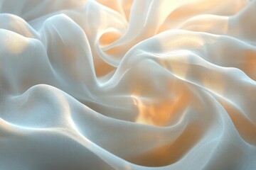 Fototapeta premium A light, transparent texture with overlapping lines and curves in soft neutral tones