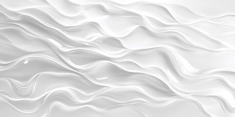 Fototapeta premium An abstract image of flowing, white fabric creating a swirling, almost sculptural effect