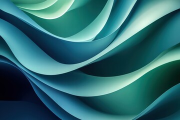 A modern abstract blue and green gradient with smooth transitions