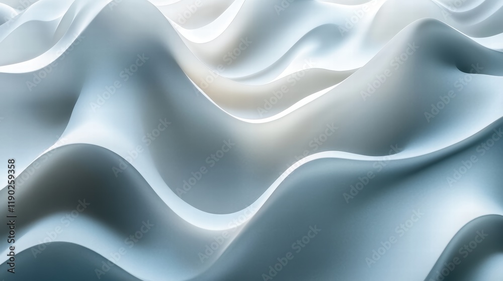 Wall mural a monochromatic abstract texture with smooth gradients and soft light