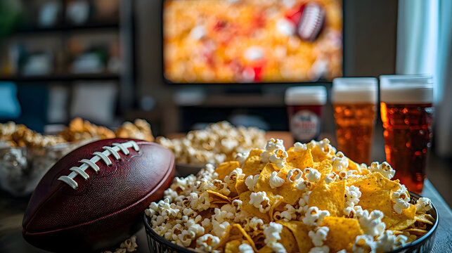 Snacks and drinks arranged for a competitive sports event