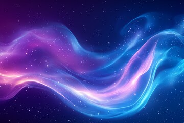 Cosmic Wave: Abstract Nebula with Glowing, Swirling Hues