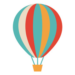 Fototapeta premium hot air balloon isolated