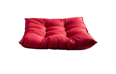 red pillows isolated on white background PNG.AI GENERATED