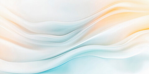 Abstract fluid waves in gradient white and orange background - perfect for modern decor and design