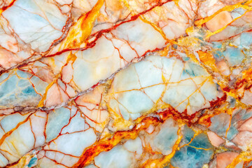 Vibrant marble texture with colorful veins and intricate patterns