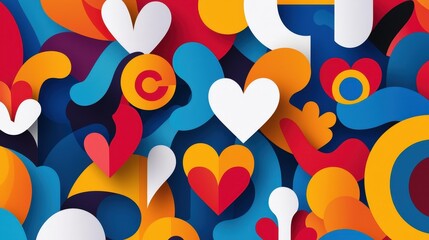 Fototapeta premium A colorful mural with words like unity, respect, and fairness painted vibrantly.