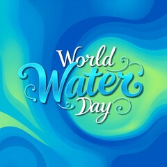 world water day typography