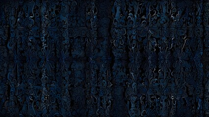 Obraz premium gothic blue seamless wallpaper Generative AI