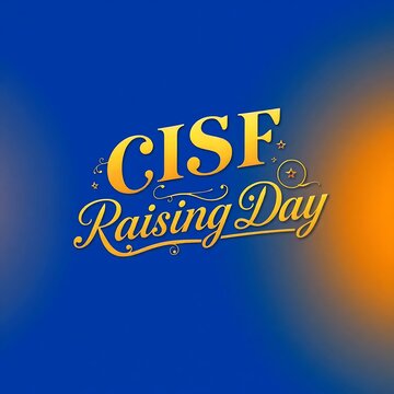 CISF raising day typography