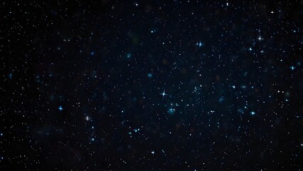 Night sky with stars sparkling on black background Generative AI