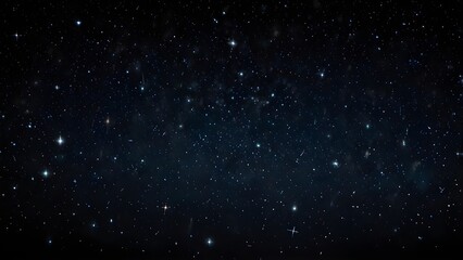 Night sky with stars sparkling on black background Generative AI