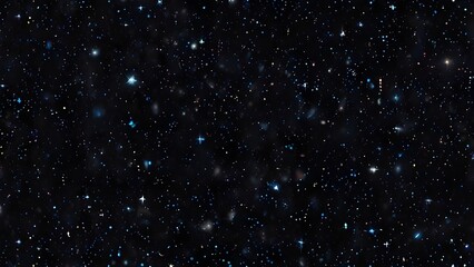 Night sky with stars sparkling on black background Generative AI