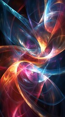 Obraz premium abstract fractal background with space