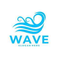 Sea Wave logo concept design template