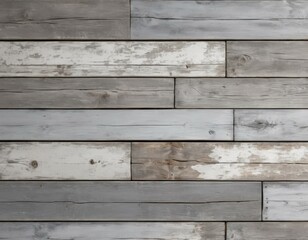 Obraz premium Rustic Gray and White Washed Reclaimed Wood Wall Texture Background