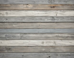 Obraz premium Rustic Weathered Gray Wood Planks Background Texture: Seamless Grey Wooden Wall Paneling