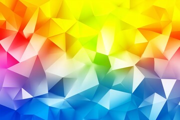 Obraz premium Colorful low poly triangles creating abstract background design