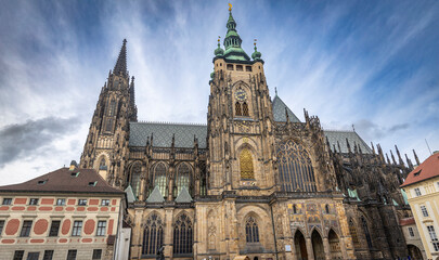 Fototapeta premium Veitsdom in Prag, tschechische Republik