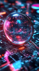 fiber optics background