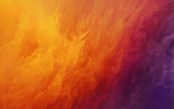 Gold yellow amber burnt orange coral fire red bright pink magenta purple violet abstract background. Color gradient ombre blur. Noise grain rough grunge Design