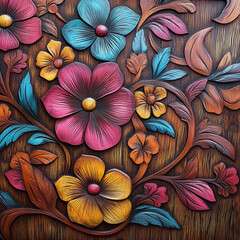 The texture of wood in various forms