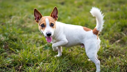 Joyful Jack Russell Terrier in a Lush Green Meadow