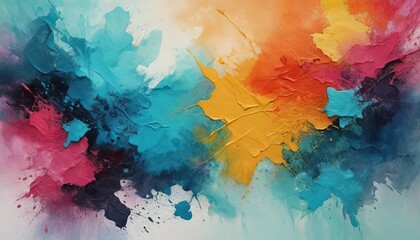 Obraz premium Artistic abstract design with vibrant watercolor and acrylic flow patterns creating a stunning composition