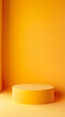 Warm mustard yellow clean background with a smooth fade