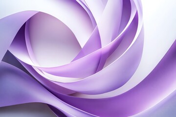 Fototapeta premium Lavender Ribbon Swirls: A Serene Abstract Composition