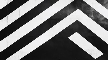 Black and White Geometric Pattern with Striking Diagonal Lines