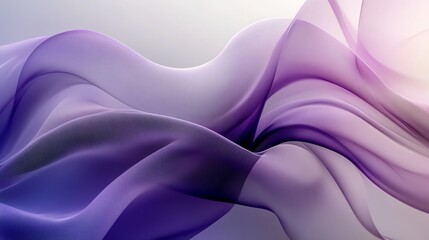Obraz premium Flowing Purple Silk: An Abstract, Serene Artwork